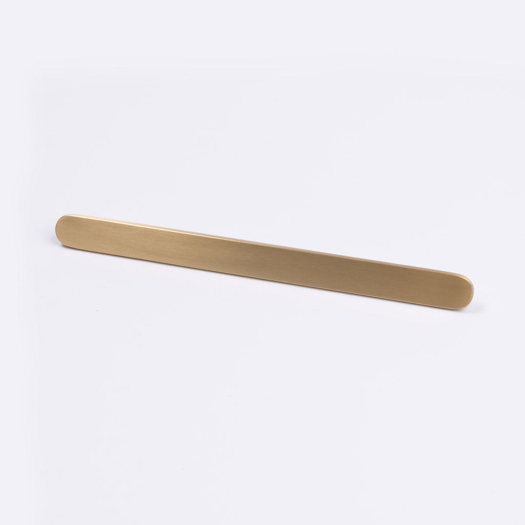 Brushed Brass Oval Profile Cabinet Pull - Imogen - Manovella