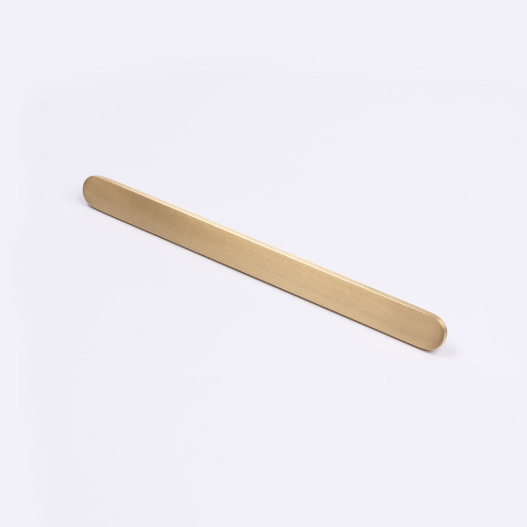 Brushed Brass Oval Profile Cabinet Pull - Imogen - Manovella
