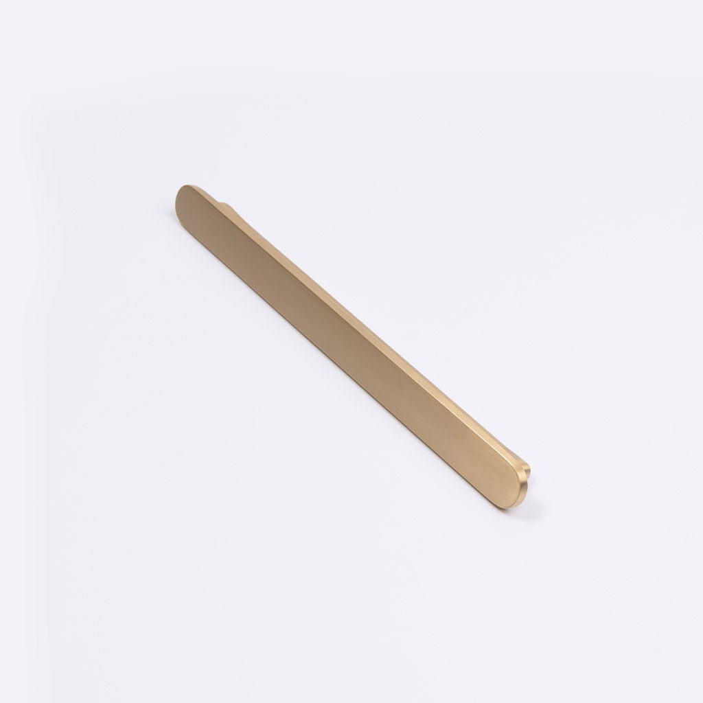 Brushed Brass Oval Profile Cabinet Pull - Imogen - Manovella