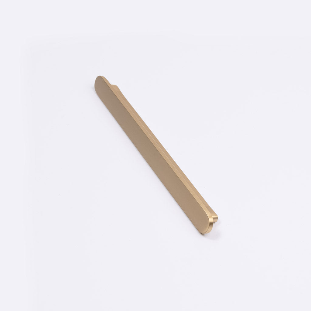 Brushed Brass Oval Profile Cabinet Pull - Imogen - Manovella