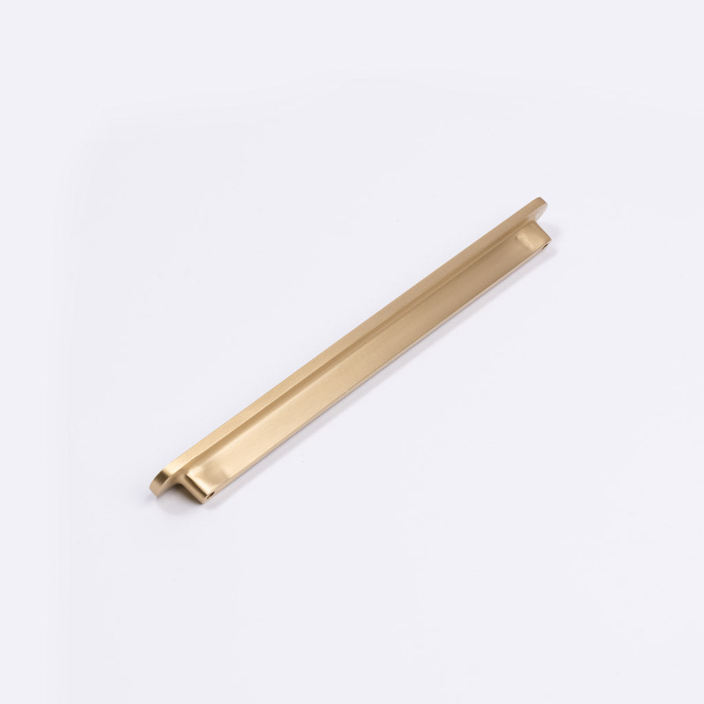 Brushed Brass Oval Profile Cabinet Pull - Imogen - Manovella