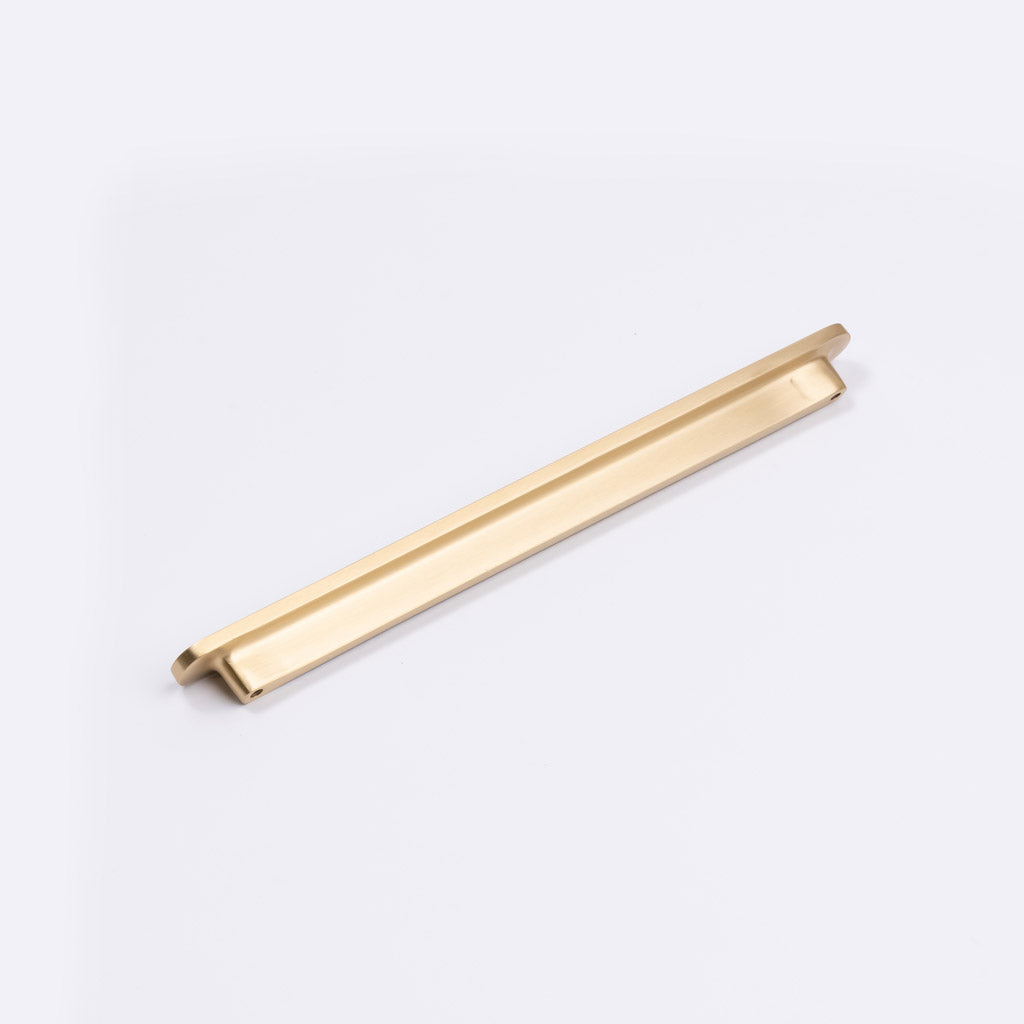 Brushed Brass Oval Profile Cabinet Pull - Imogen - Manovella