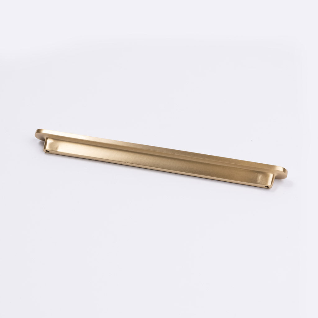 Brushed Brass Oval Profile Cabinet Pull - Imogen - Manovella