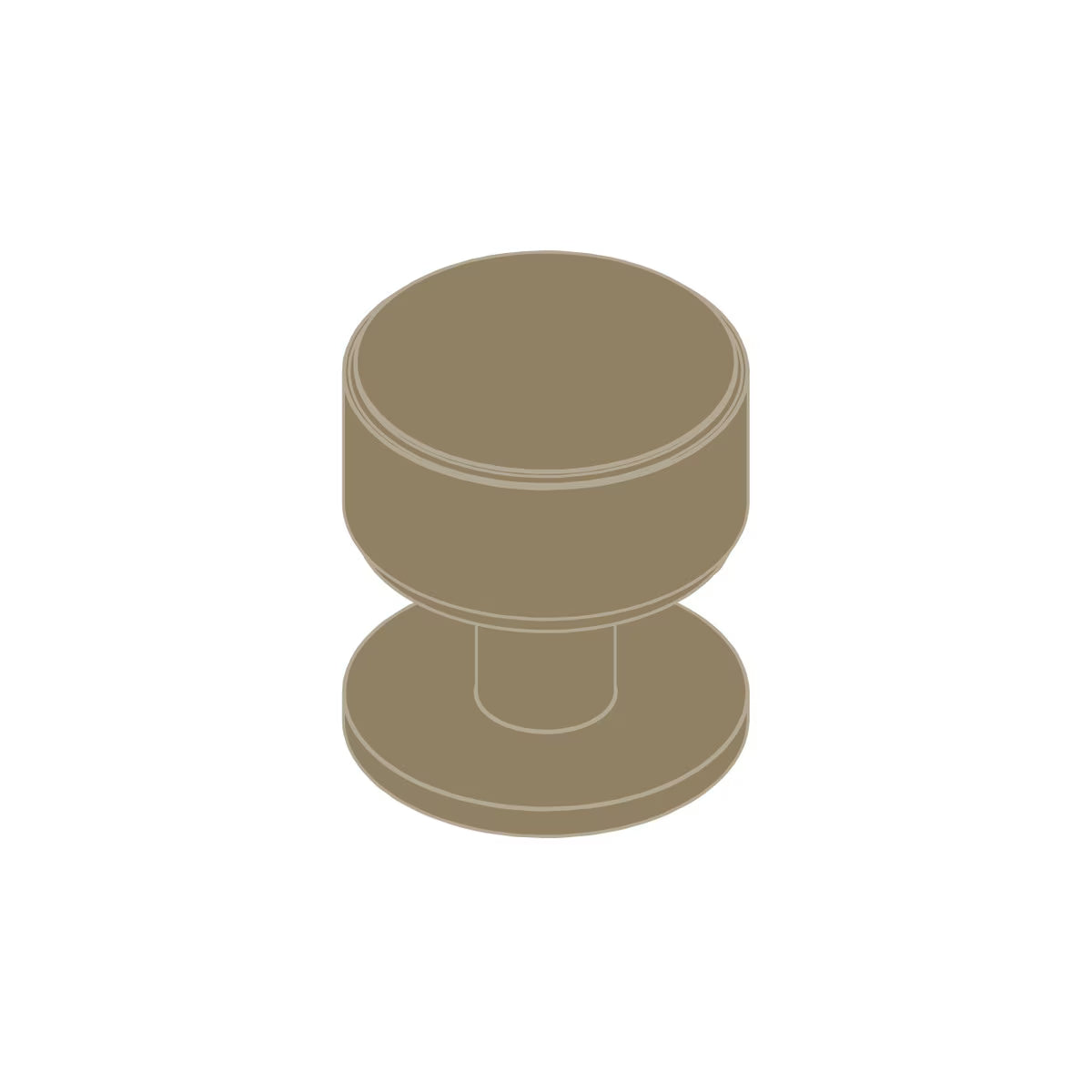 The Belgravia Plain Round Knob By Momo
