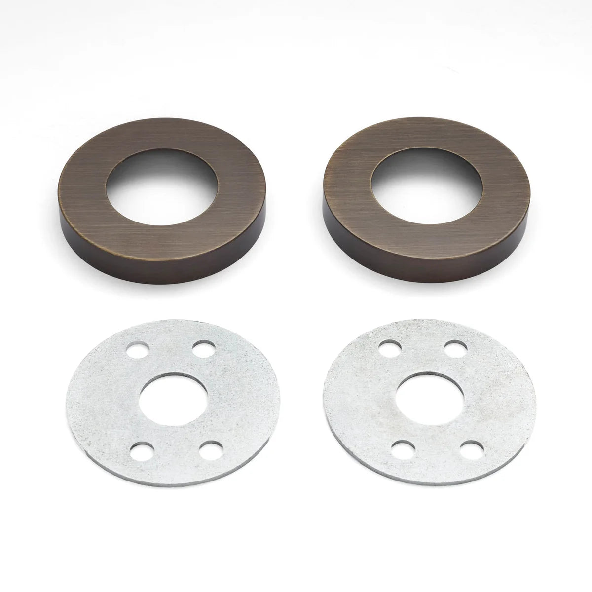 Aged Brass Large Rose Adaptor Kit - 65mm Diameter (Solid Brass) - Manovella