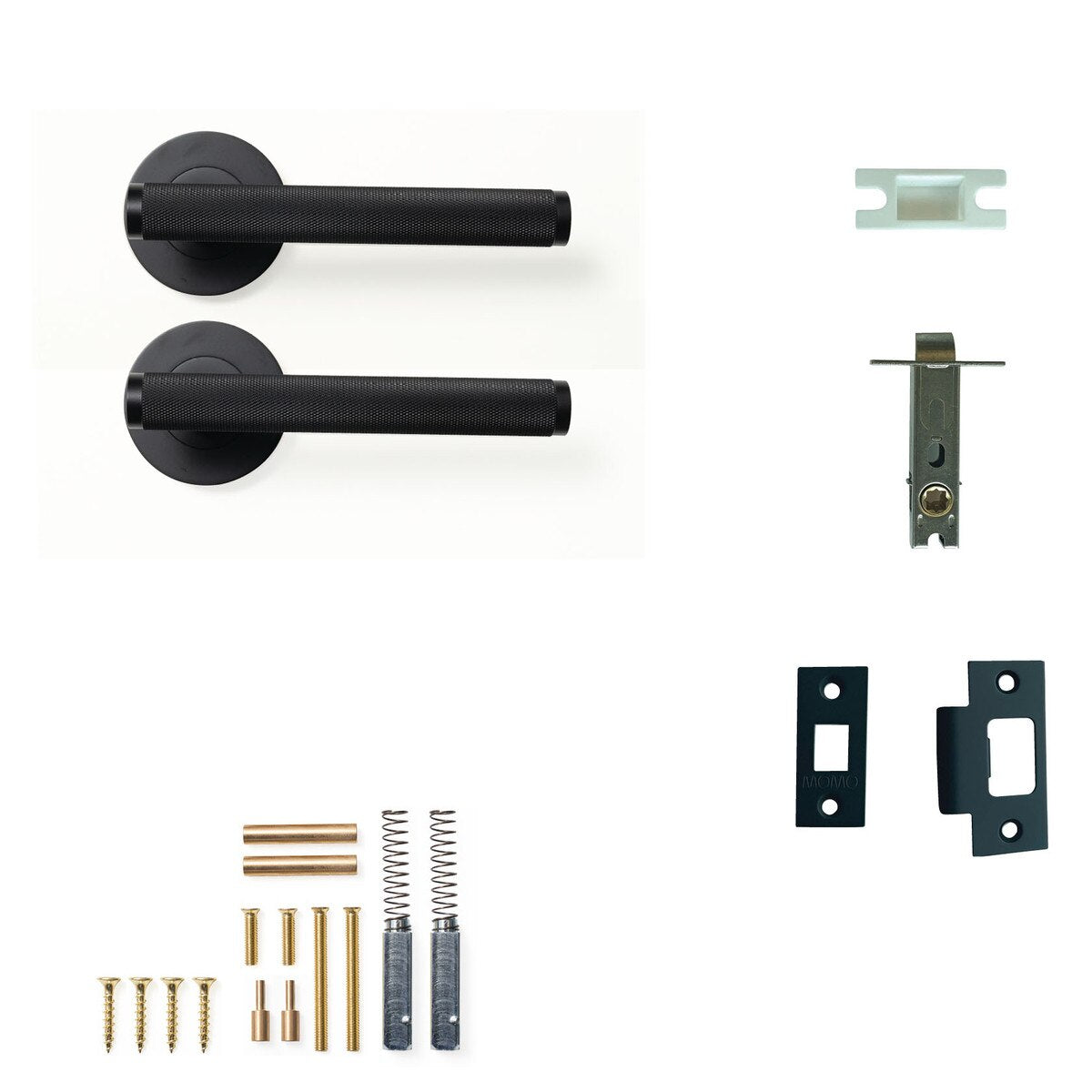 Momo Bellevue Knurled - Solid Brass Handle Sets