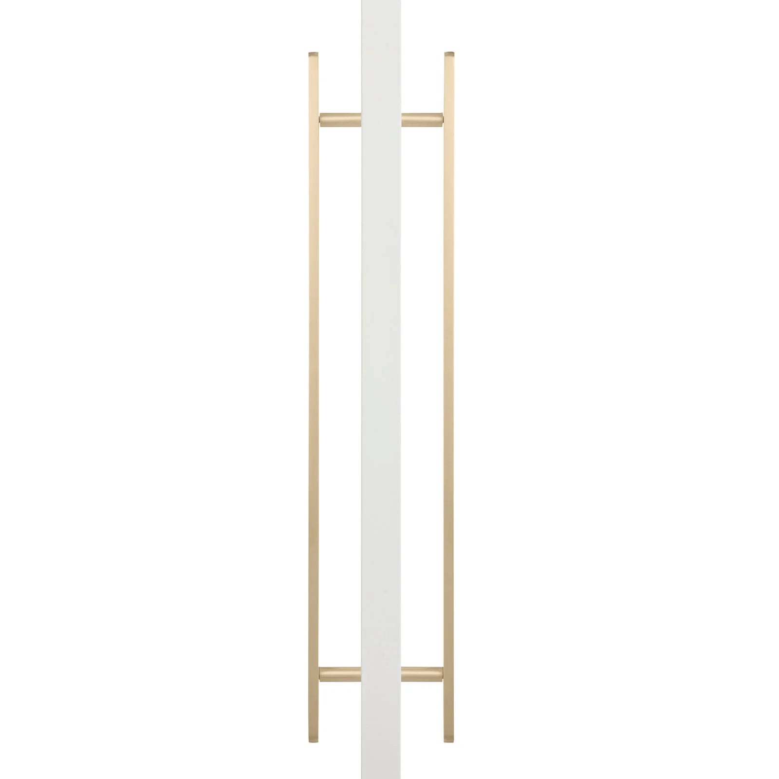 Brushed Brass Oval Profile Back to Back Door Pull - Imogen - Manovella