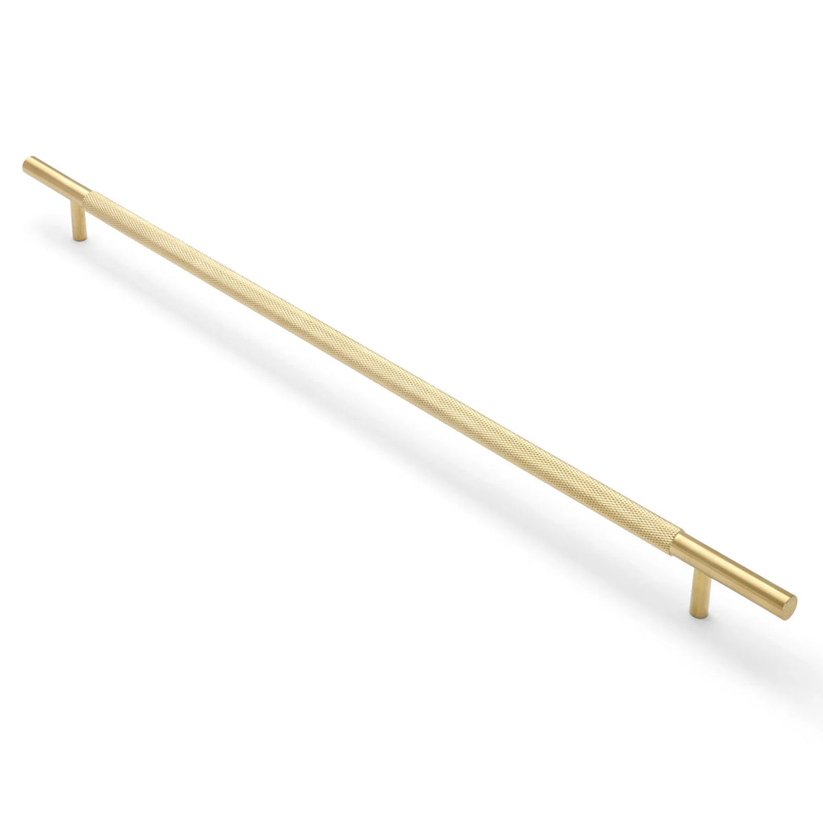 Brushed Brass PVD Knurled Drawer Pull - Charmian - Manovella
