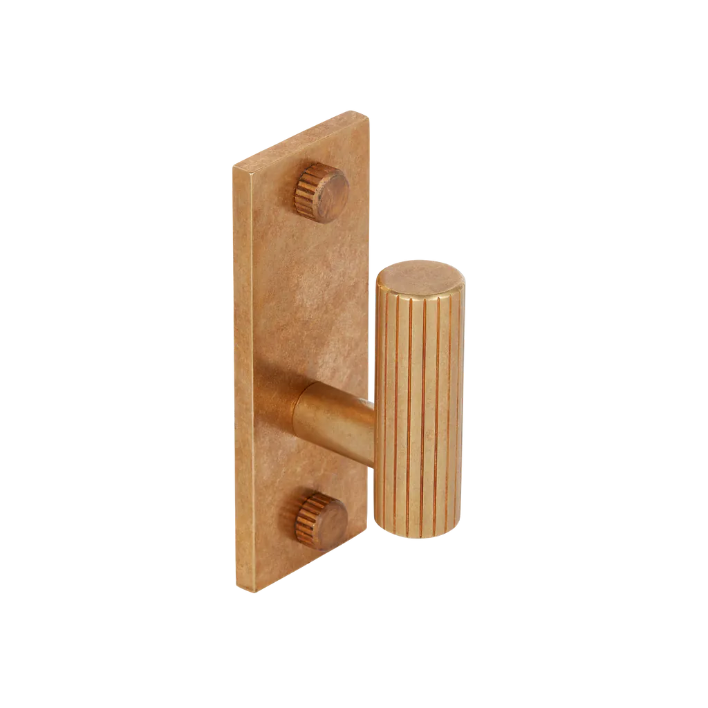 MIX Straight Knurled Single Vertical Wall Hook By Armac Martin