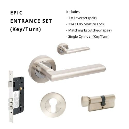 The Epic Handle By Zanda - Brushed Nickel/Chrome Plated
