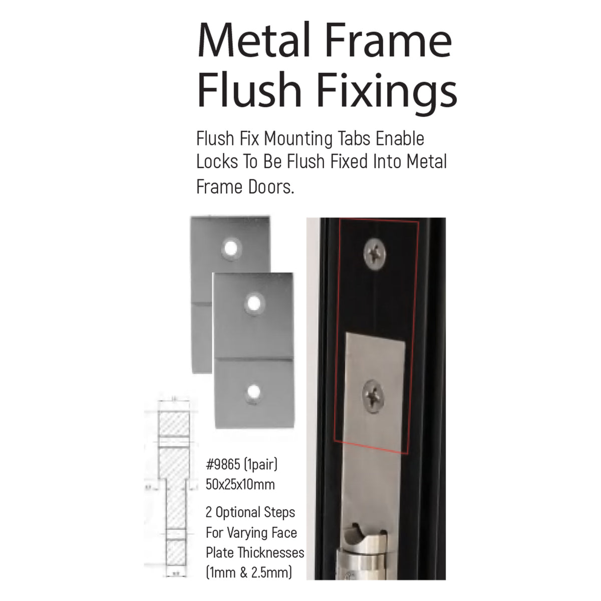 Austyle - 9865 - Fixing Tabs To Flush Mount Locks