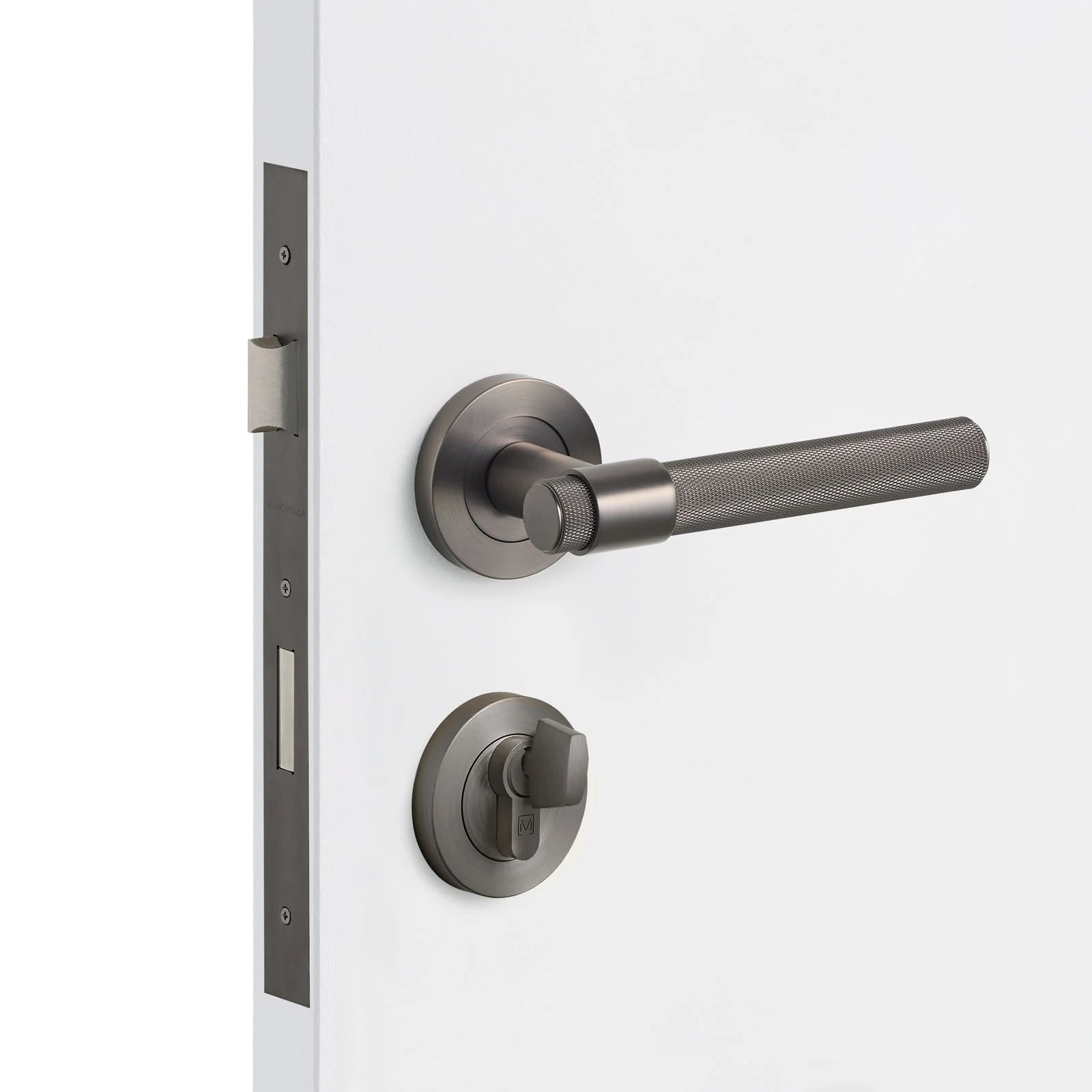 Gunmetal Entrance Door Kit Rosedale - Manovella
