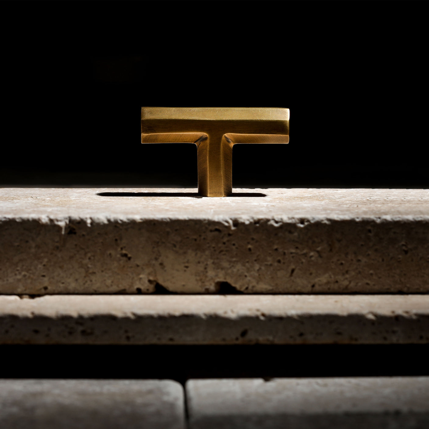 Henley T-Bar - Acid Washed Brass By Hepburn