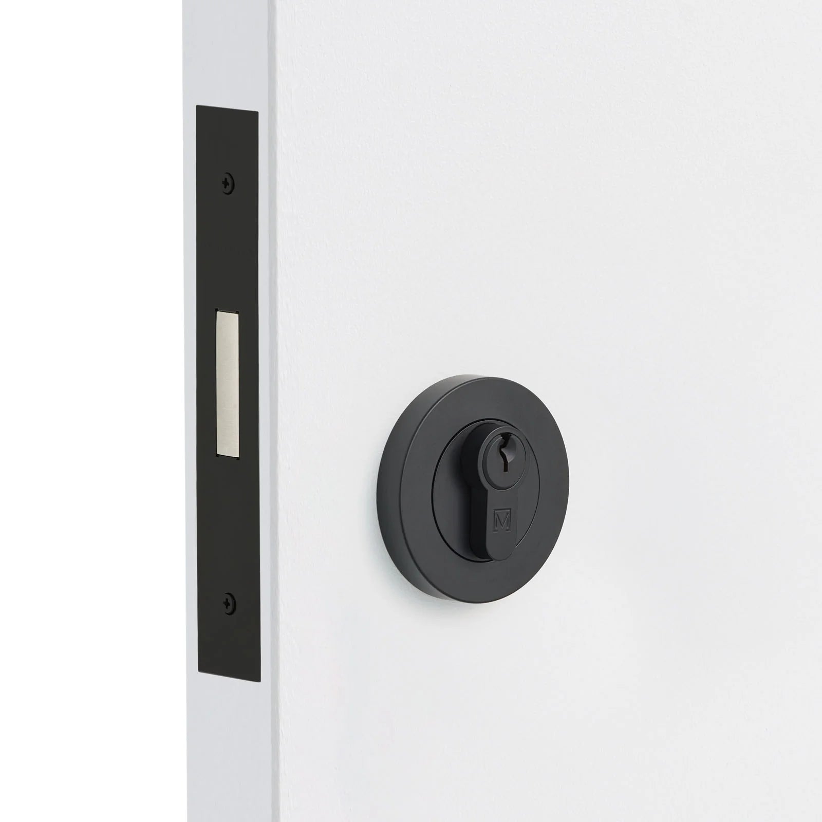 Matt Black Euro Deadbolt Kit - Manovella
