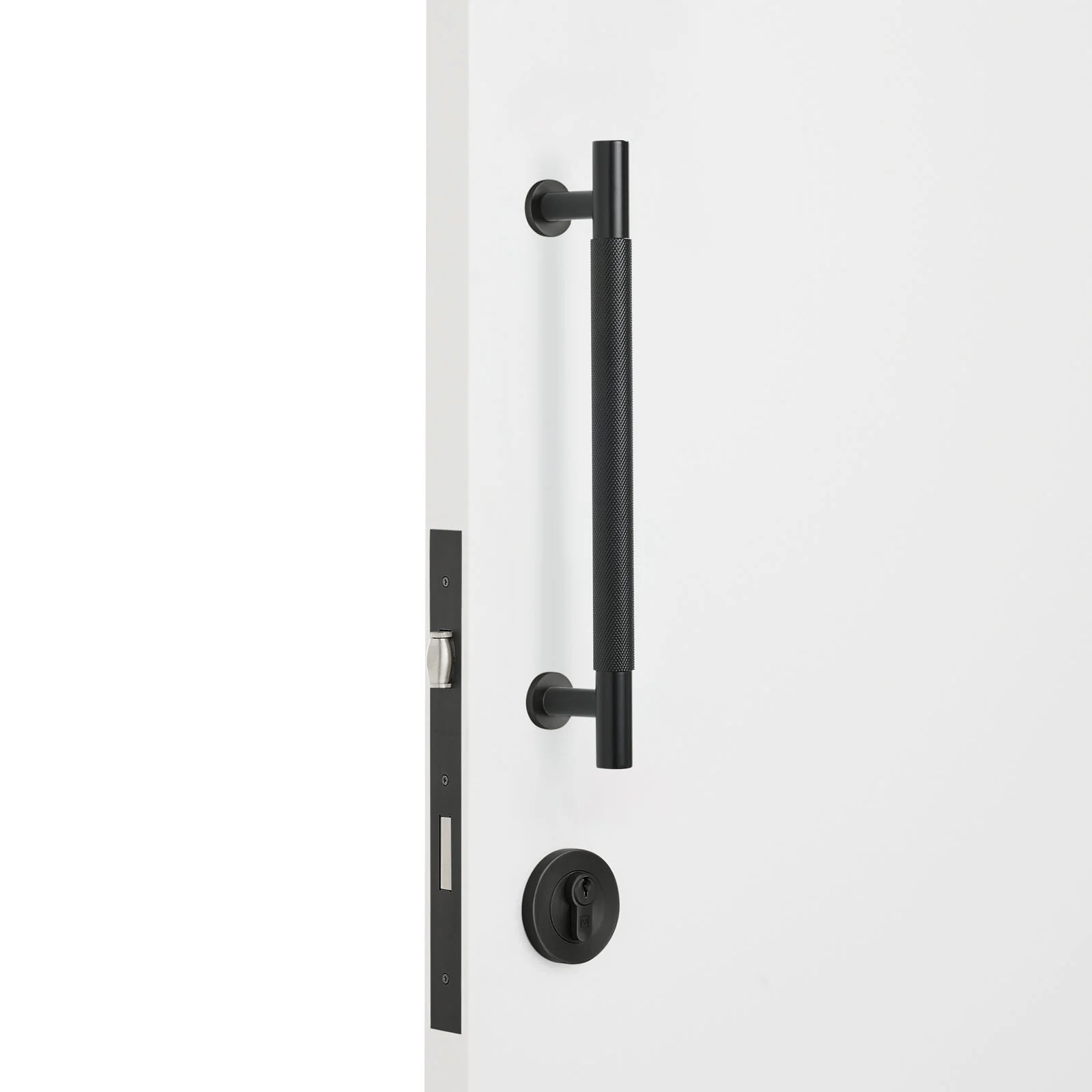 Matt Black Roller Lock Kit - Charmian Pull - Manovella