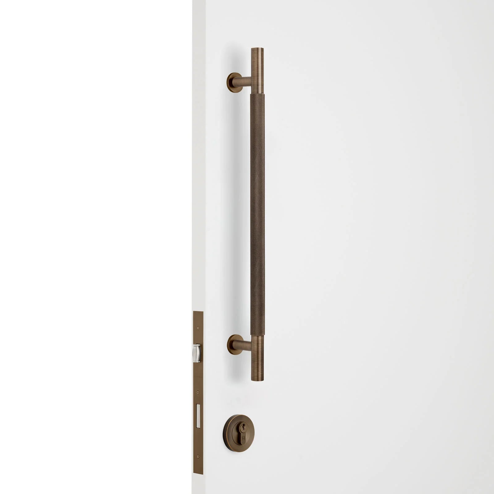 Aged Brass Roller Lock Kit - Charmian Pull - Manovella