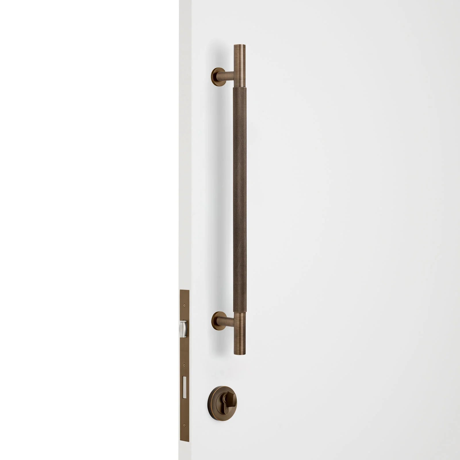 Aged Brass Roller Lock Kit - Charmian Pull - Manovella