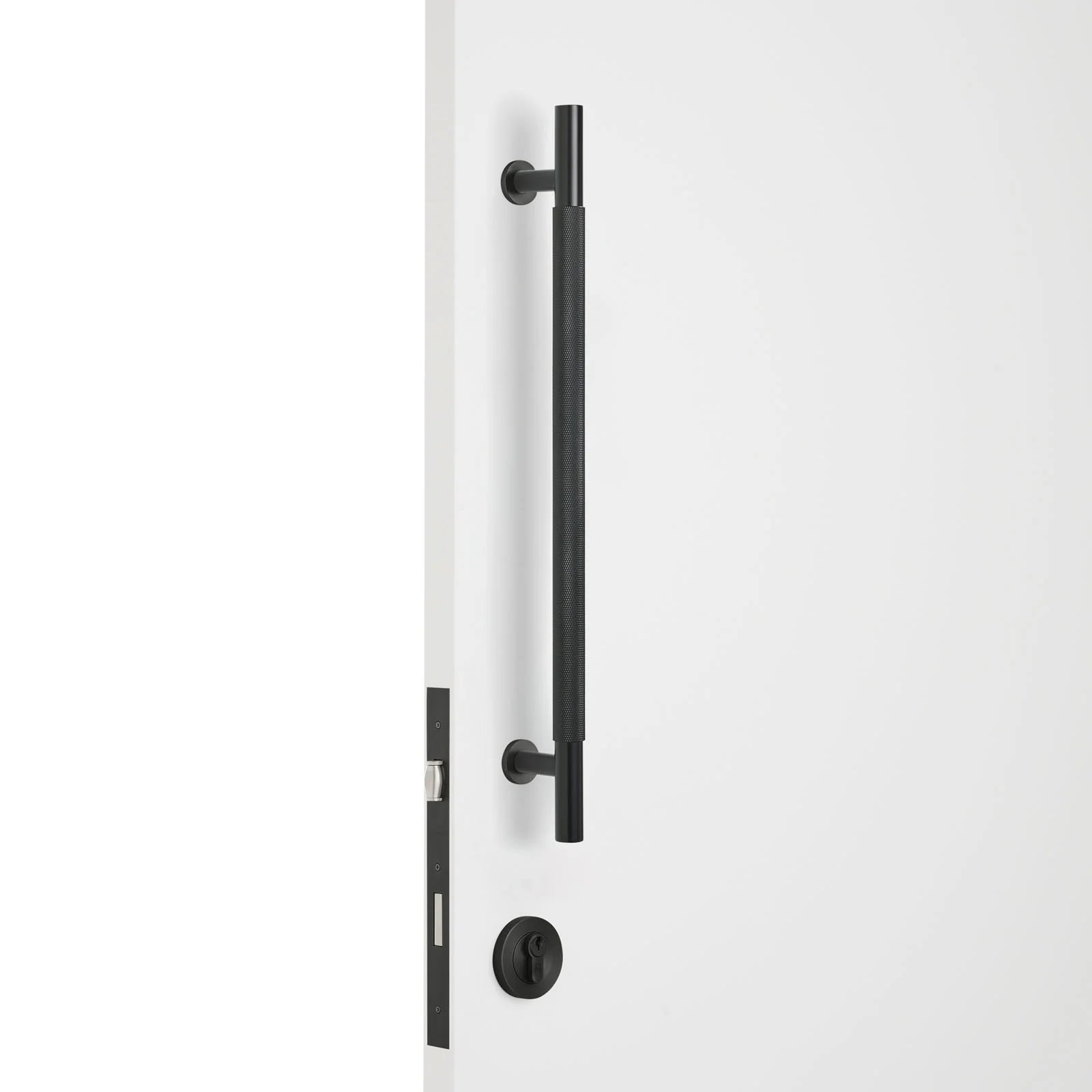 Matt Black Roller Lock Kit - Charmian Pull - Manovella