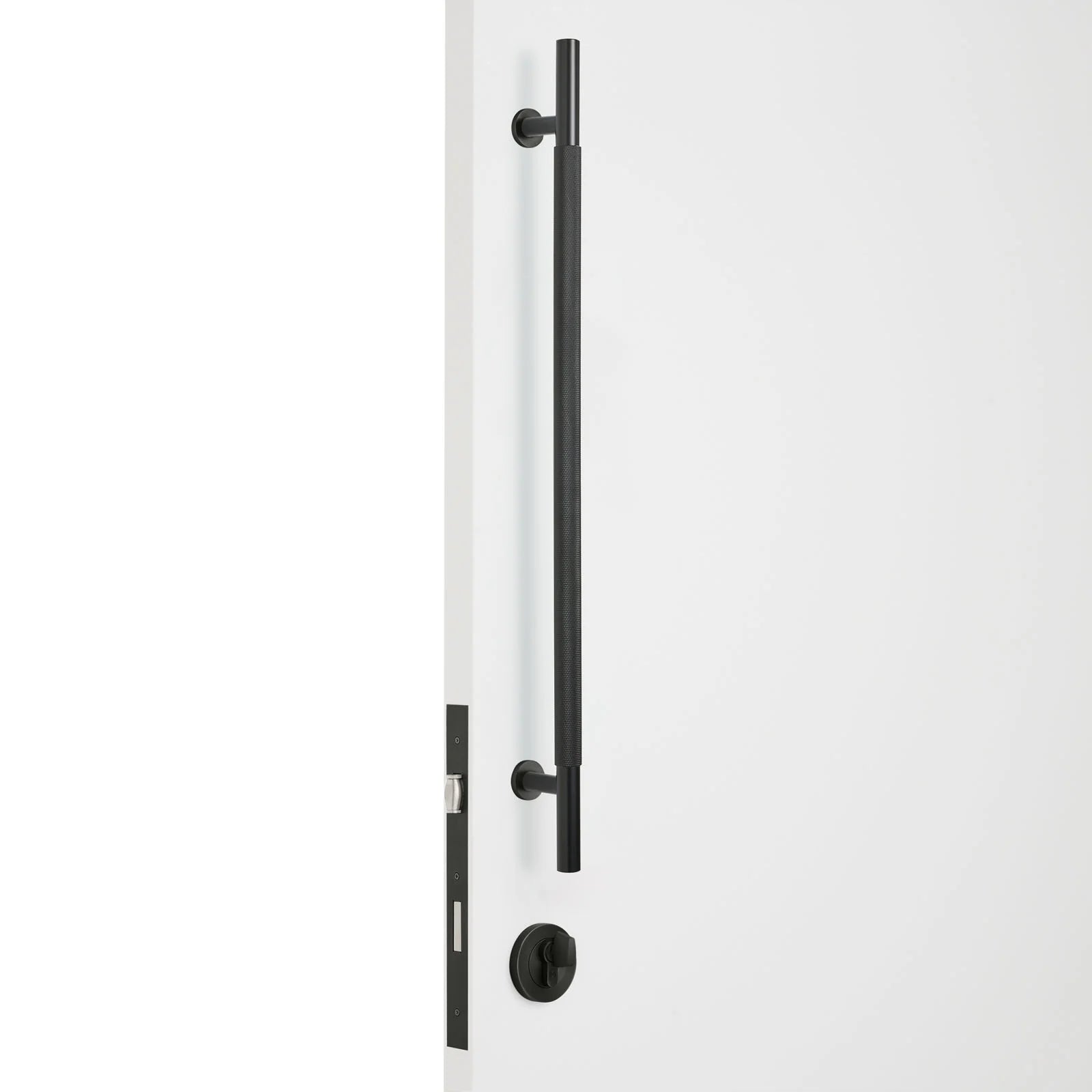 Matt Black Roller Lock Kit - Charmian Pull - Manovella