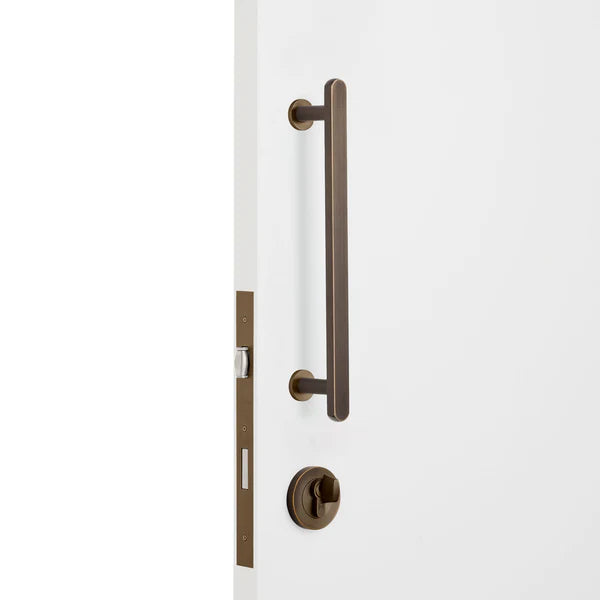 Aged Brass Roller Lock Kit - Imogen Pull - Manovella