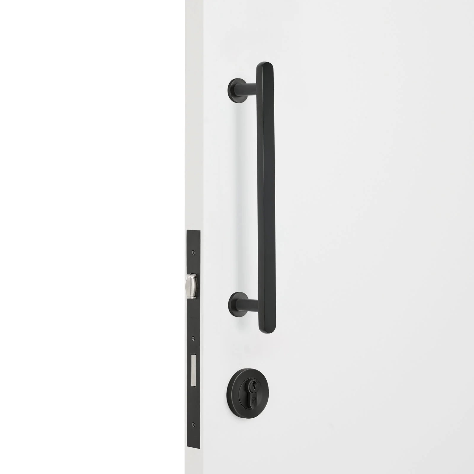 Matt Black Roller Lock Kit - Imogen Pull - Manovella