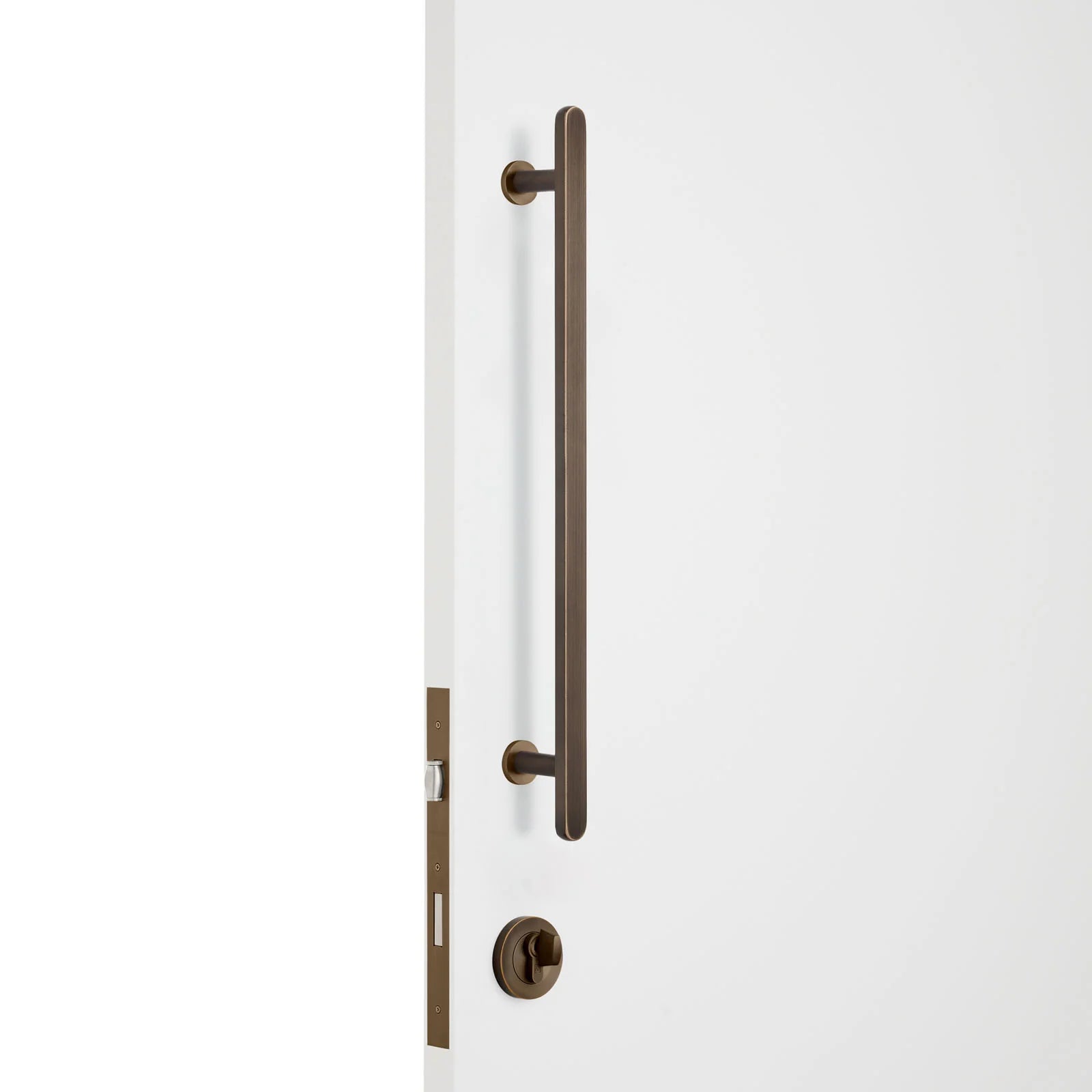 Aged Brass Roller Lock Kit - Imogen Pull - Manovella