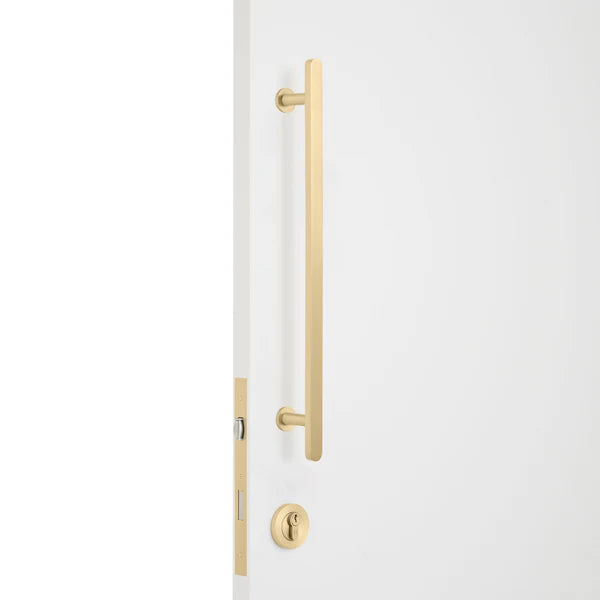 Satin Brass Roller Lock Kit - Imogen Pull - Manovella