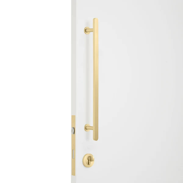 Satin Brass Roller Lock Kit - Imogen Pull - Manovella