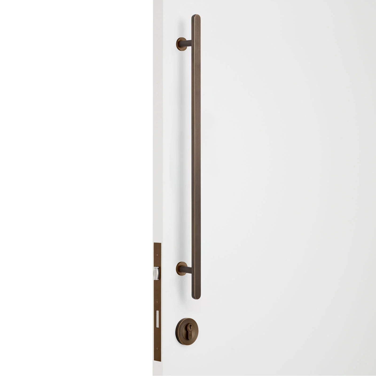 Aged Brass Roller Lock Kit - Imogen Pull - Manovella