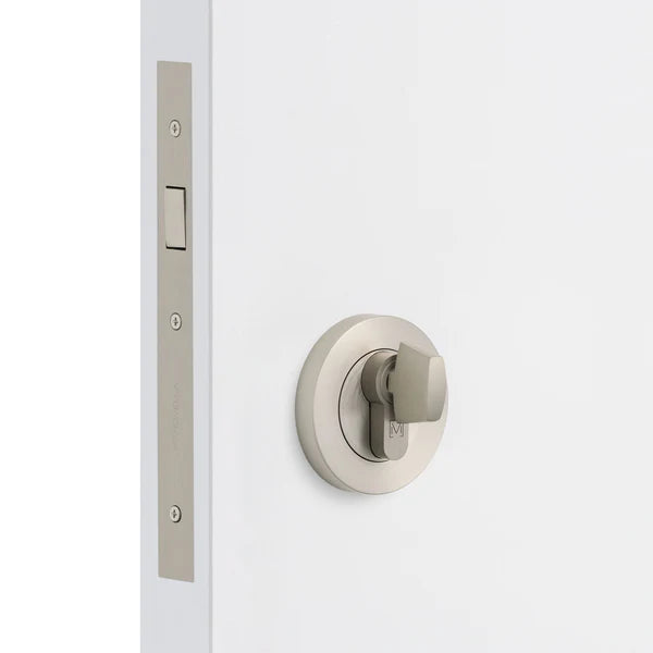 Brushed Nickel Sliding Door Lock Kit - Manovella