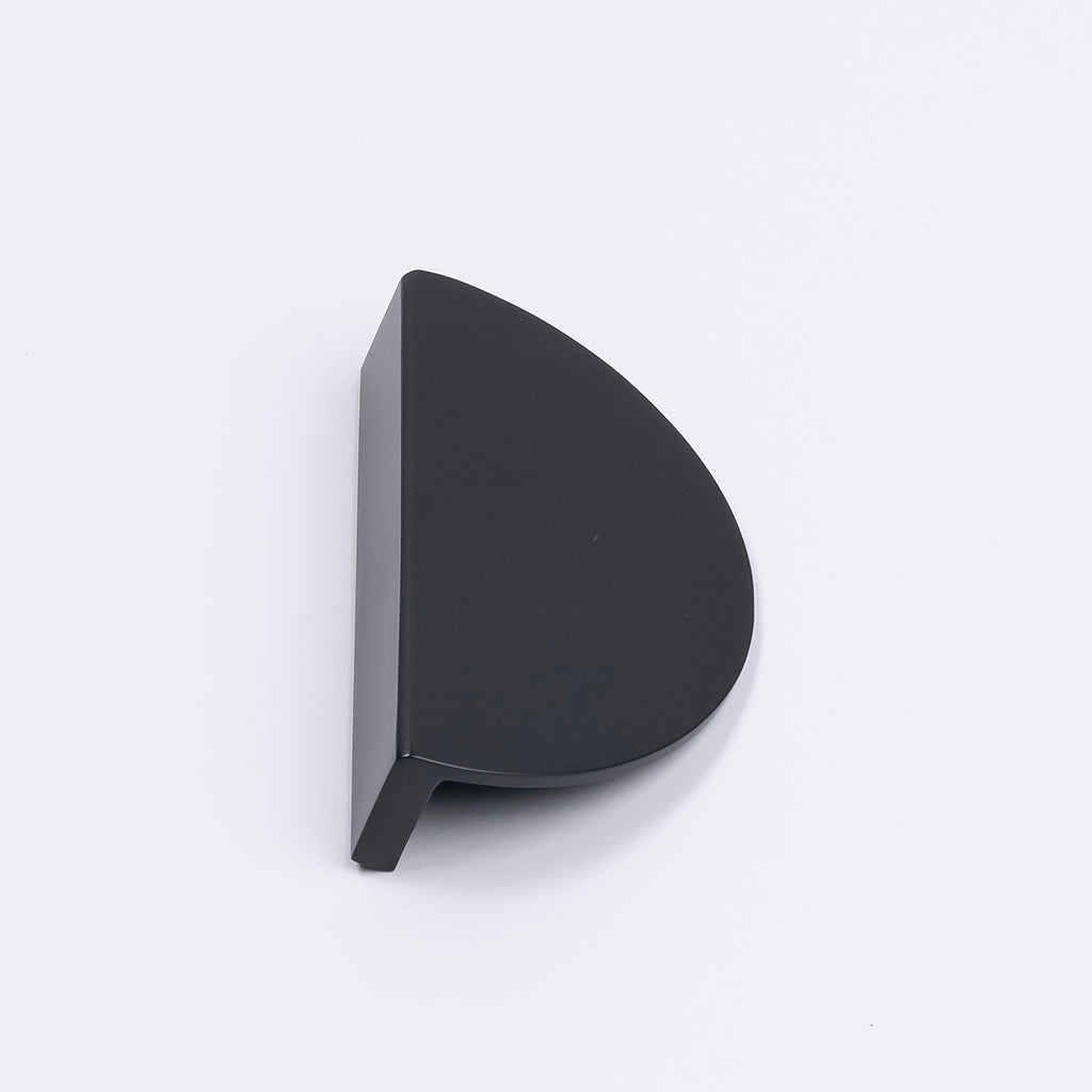 Matt Black Half Moon Cabinet Pull - Iris - Manovella