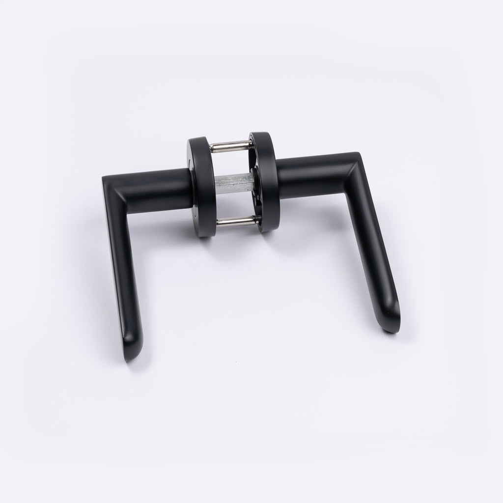 Matt Black Passage Door Handle - Fairhaven - Manovella