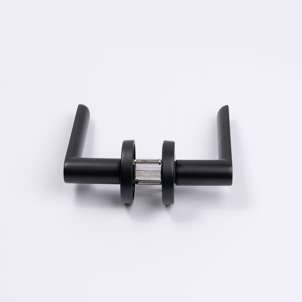 Matt Black Passage Door Handle - Fairhaven - Manovella