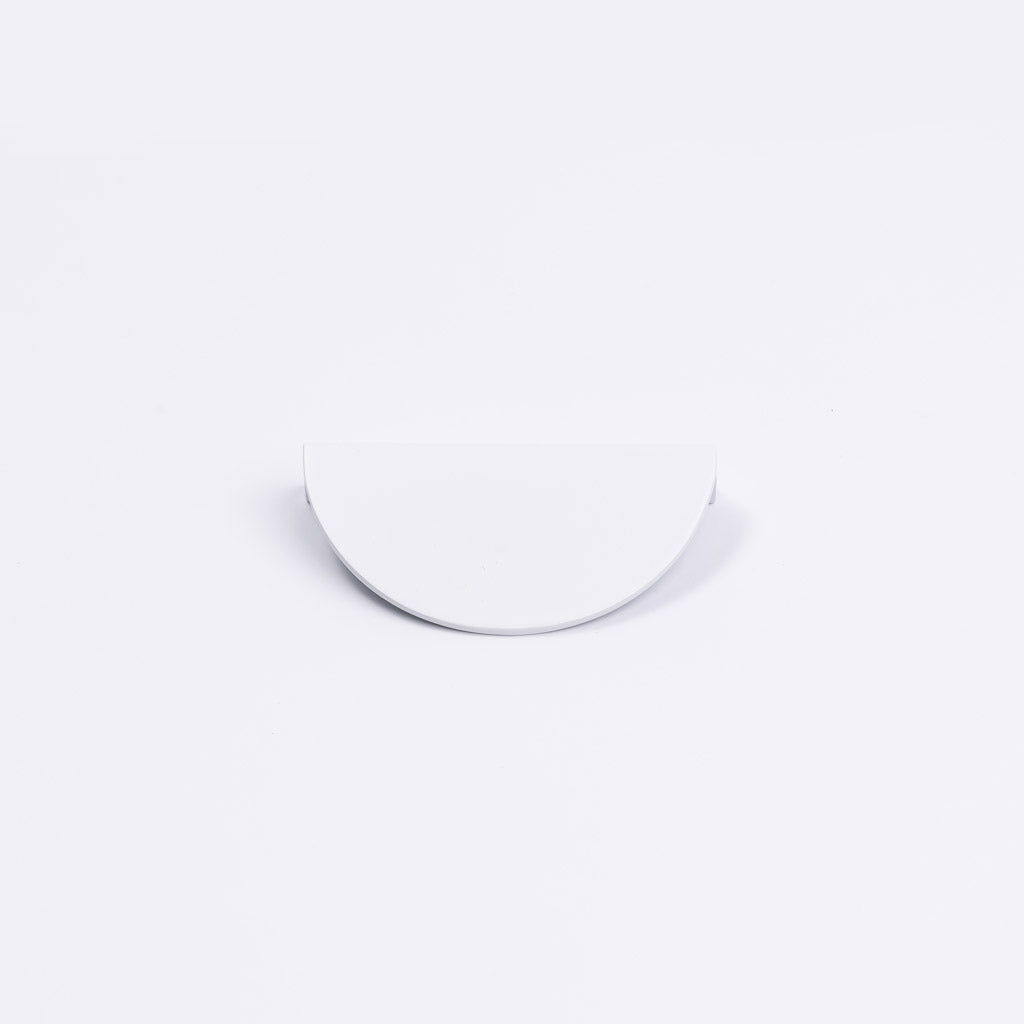 White Half Moon Cabinet Pull - Iris - Manovella