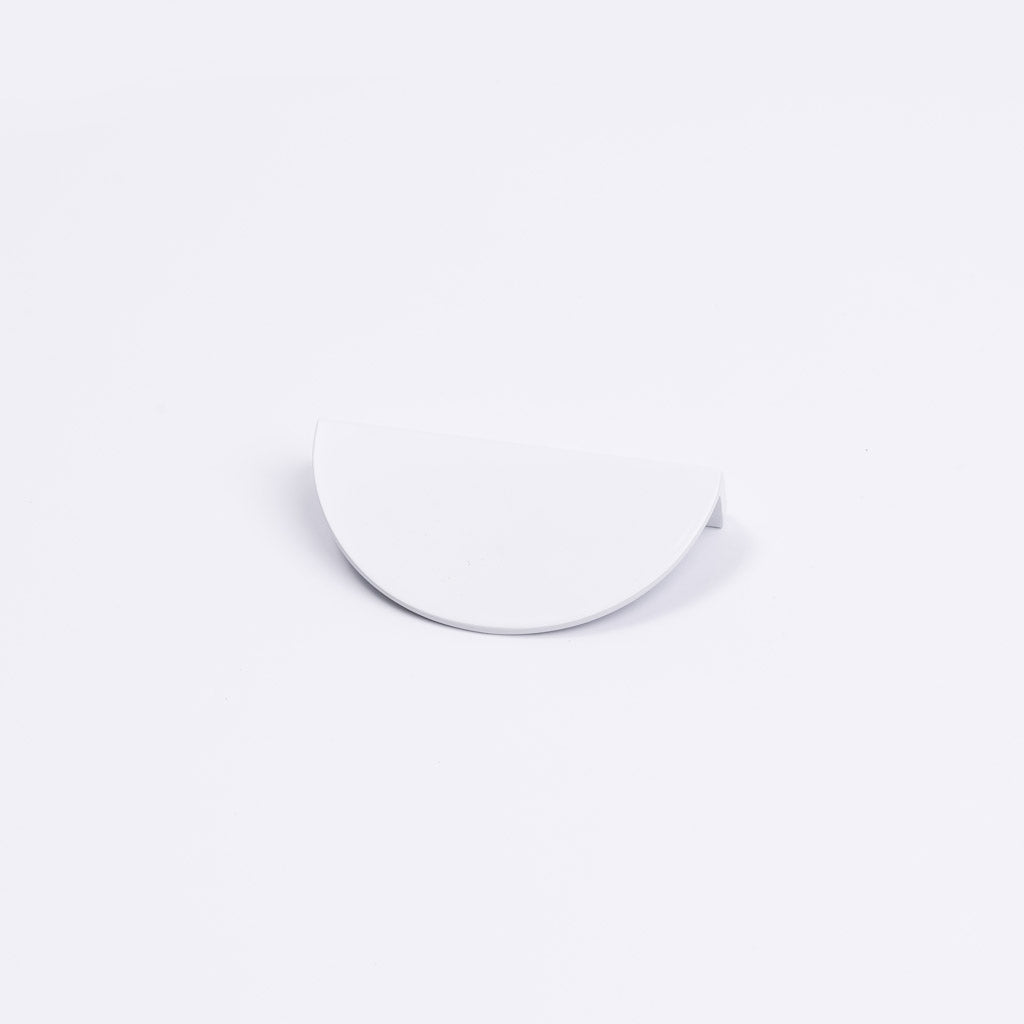 White Half Moon Cabinet Pull - Iris - Manovella