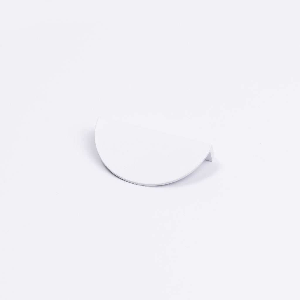 White Half Moon Cabinet Pull - Iris - Manovella