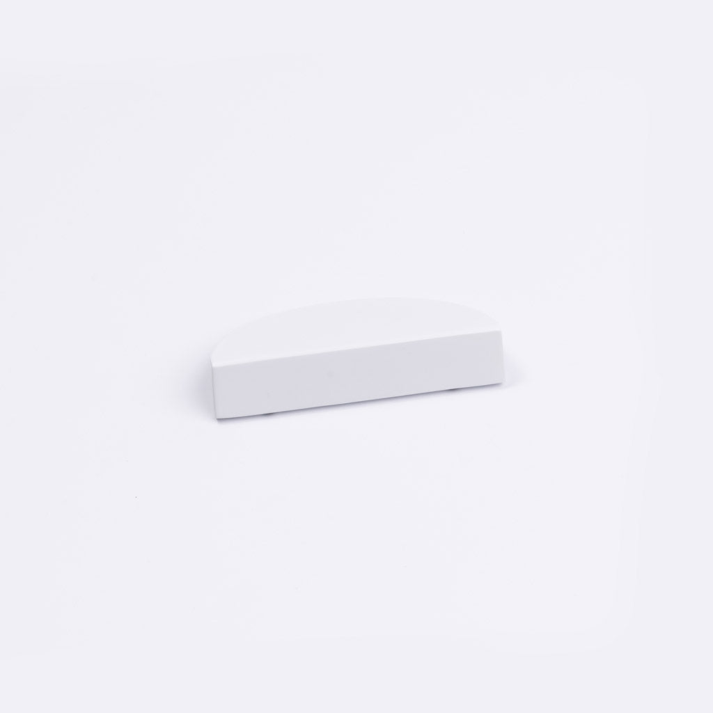 White Half Moon Cabinet Pull - Iris - Manovella