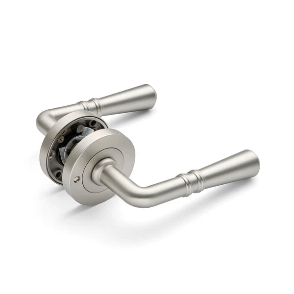 Brushed Nickel Privacy Door Handle - Lexton - Manovella