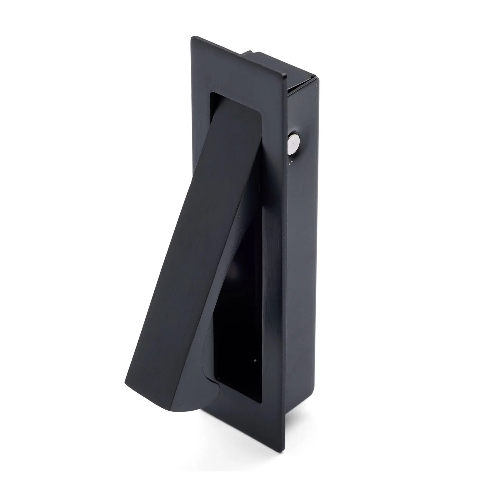 Matt Black Concealed Sliding Door Edge Pull - Manovella