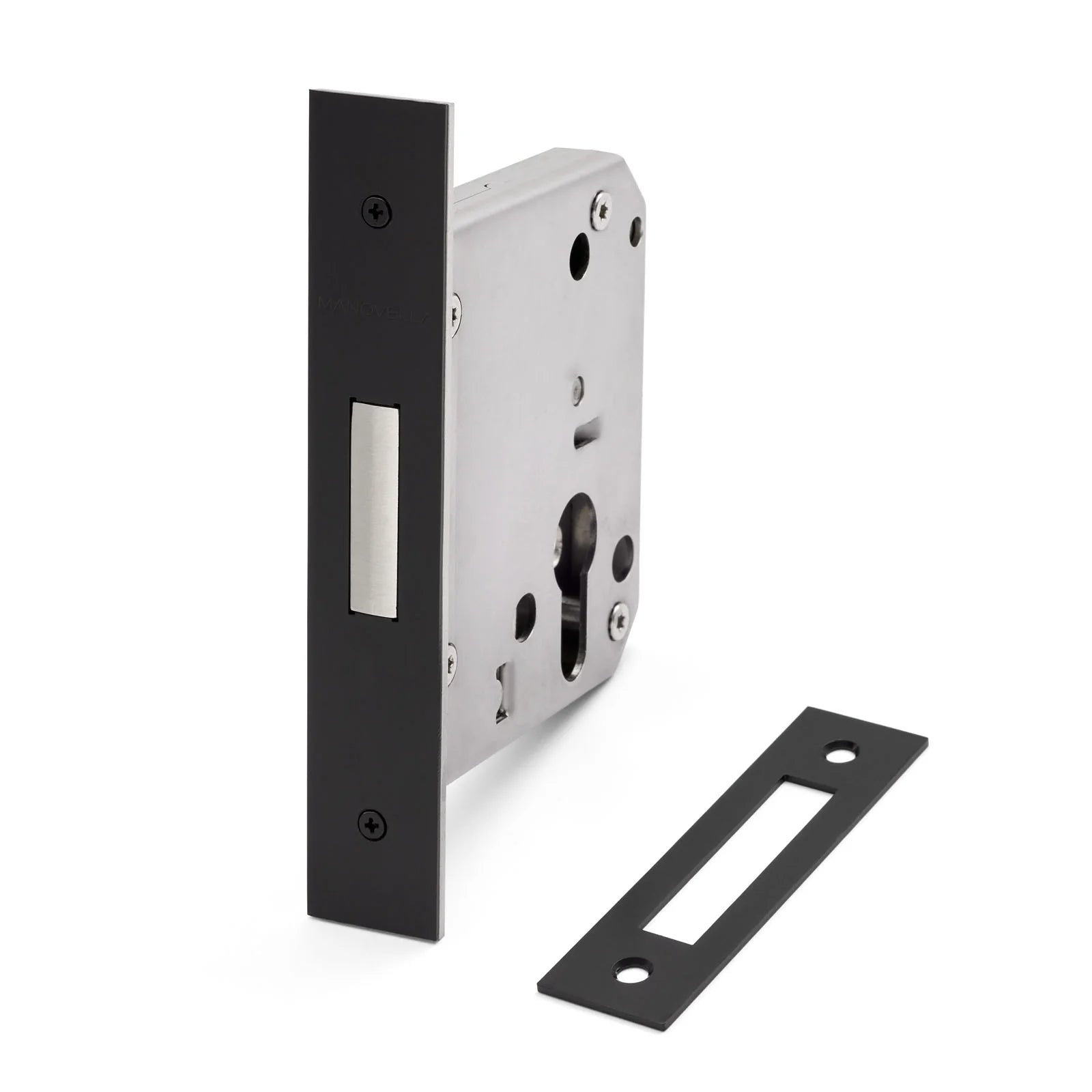 Matt Black Euro Mortice Deadbolt 316SSS (60mm Backset) - Manovella