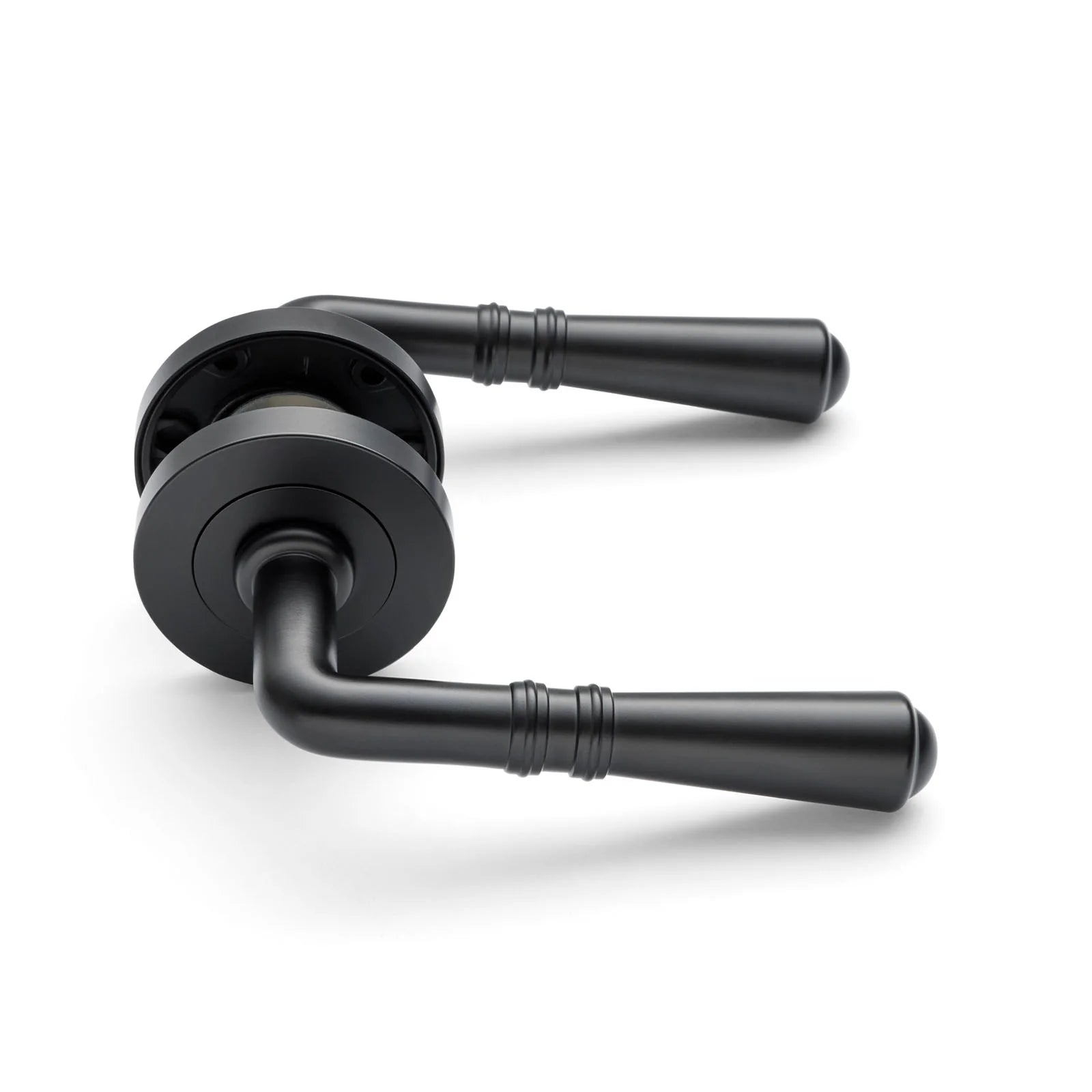 Matt Black Passage Door Handle - Lexton - Manovella
