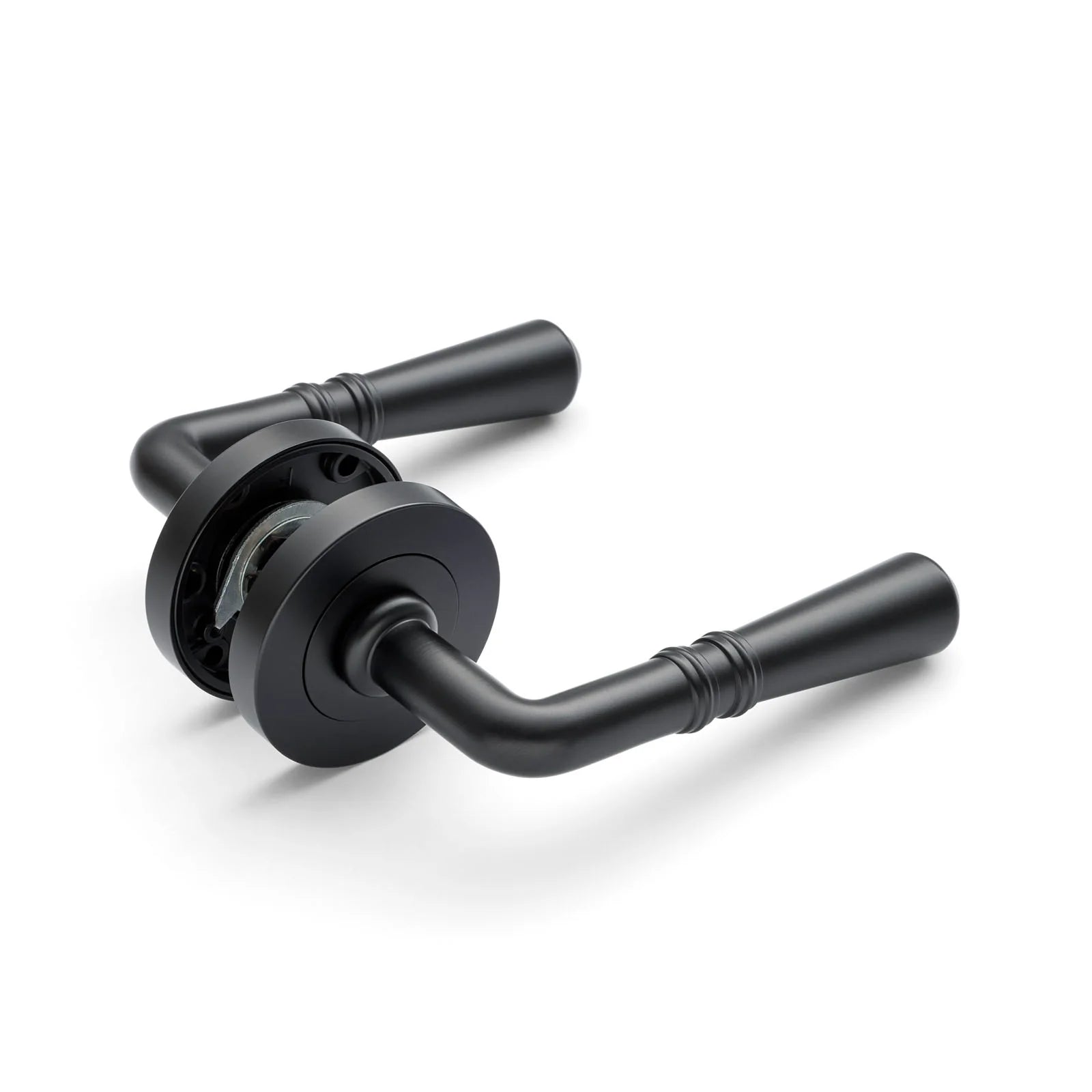 Matt Black Passage Door Handle - Lexton - Manovella