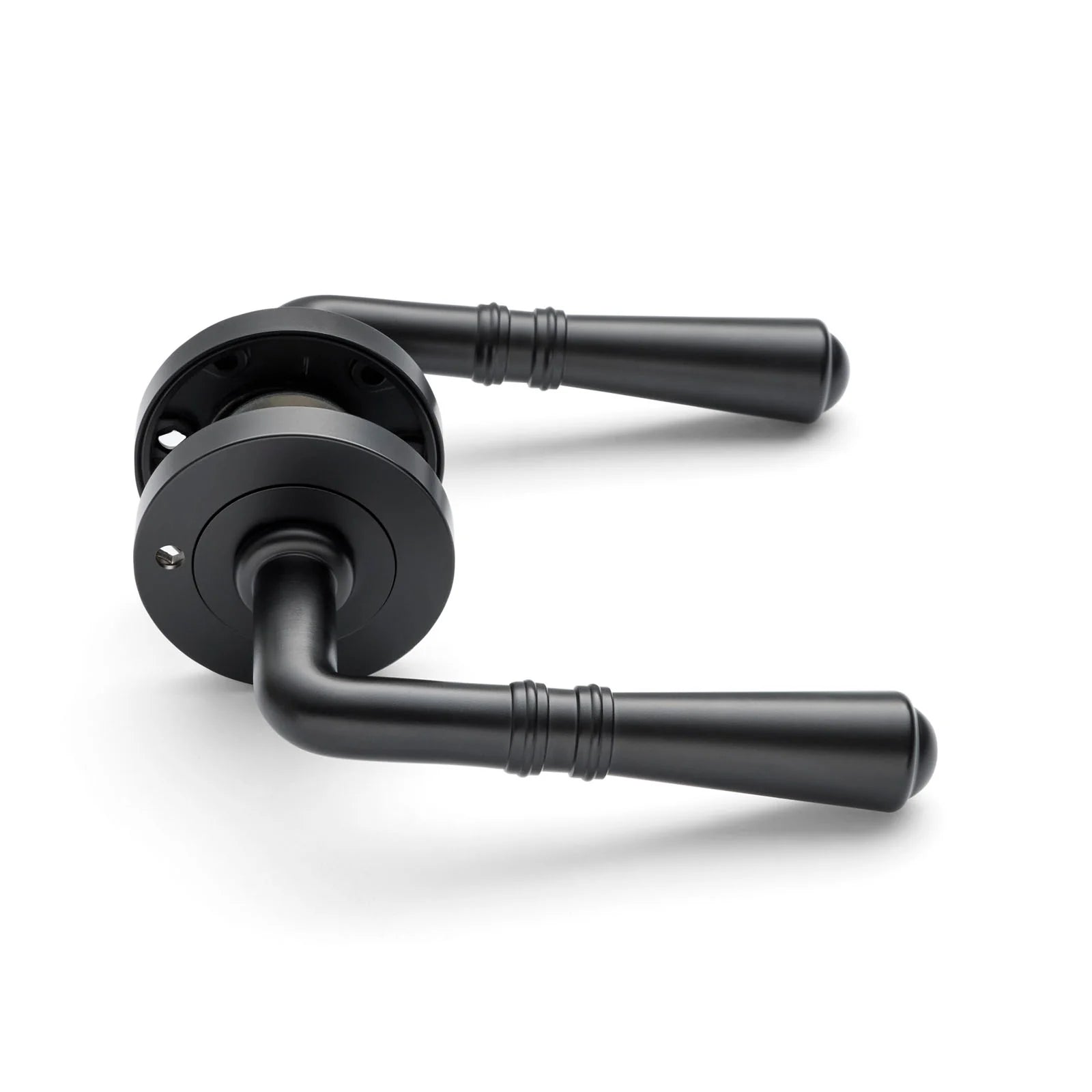 Matt Black Privacy Door Handle - Lexton - Manovella
