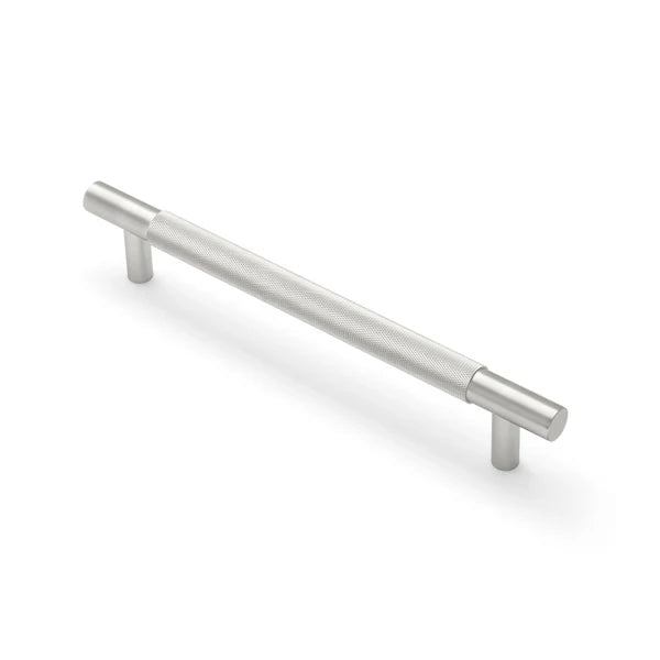 Brushed Nickel Knurled Appliance/Door Pull - Charmian - Manovella