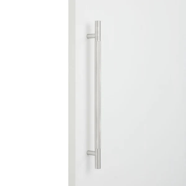 Brushed Nickel Knurled Appliance/Door Pull - Charmian - Manovella