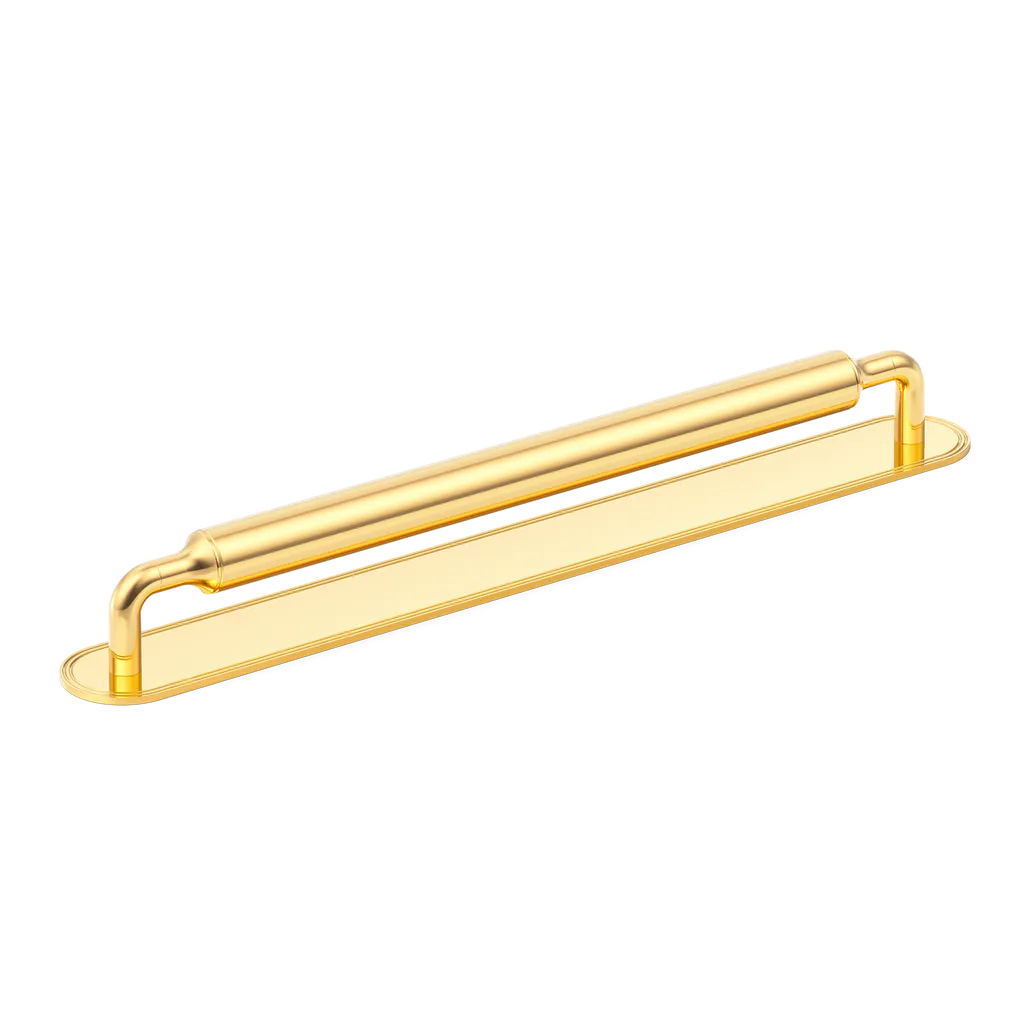 Barwick Plain Appliance Pull with Backplate By Armac Martin