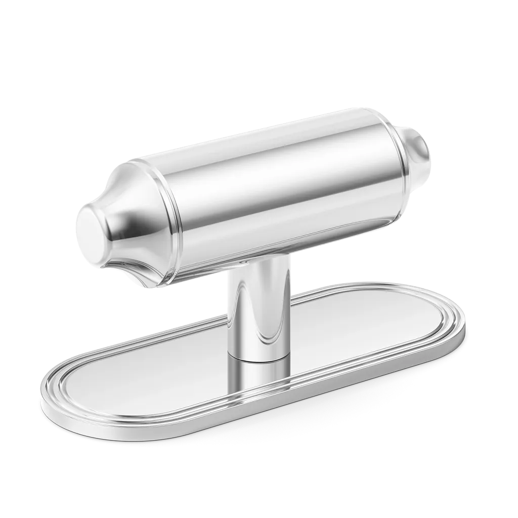 Barwick Plain T-bar Handle with Backplate By Armac Martin