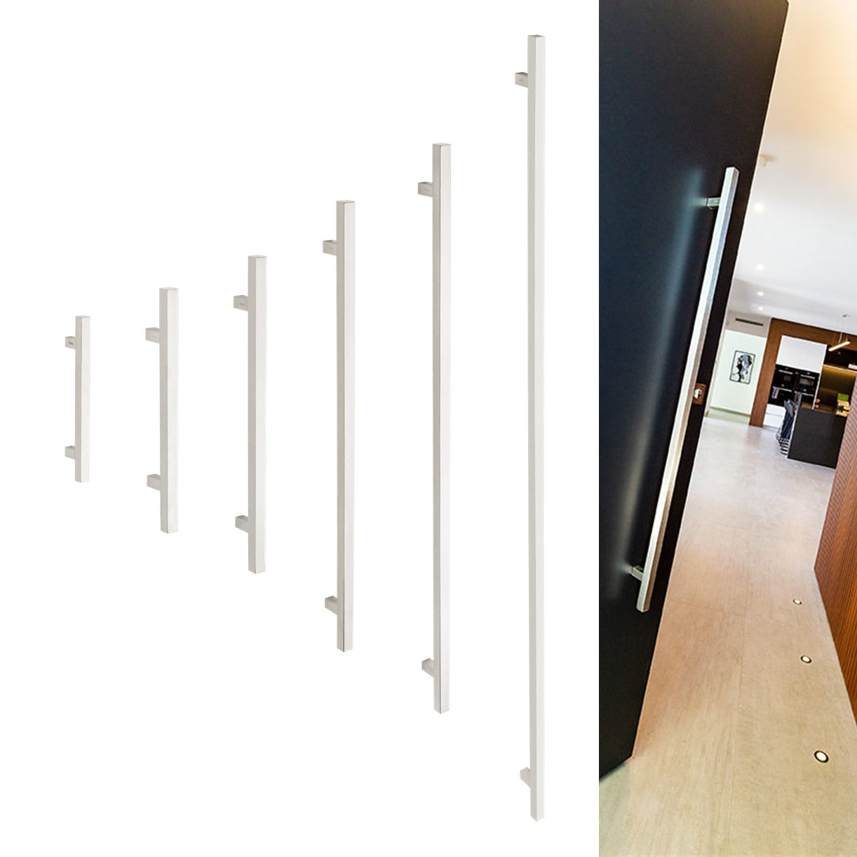 Square Profile Pull Handle By Zanda