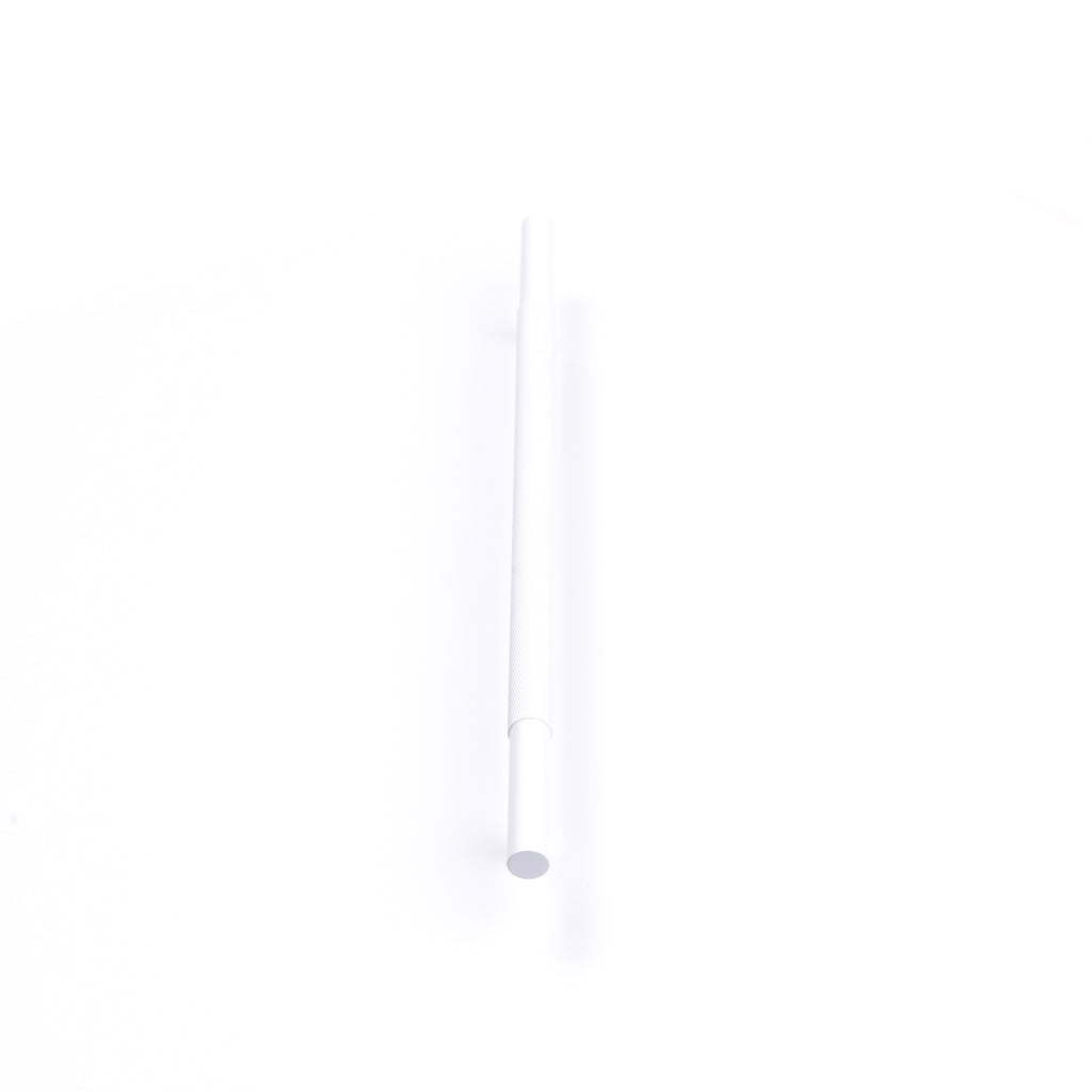 White Knurled Drawer Pull - Charmian - Manovella