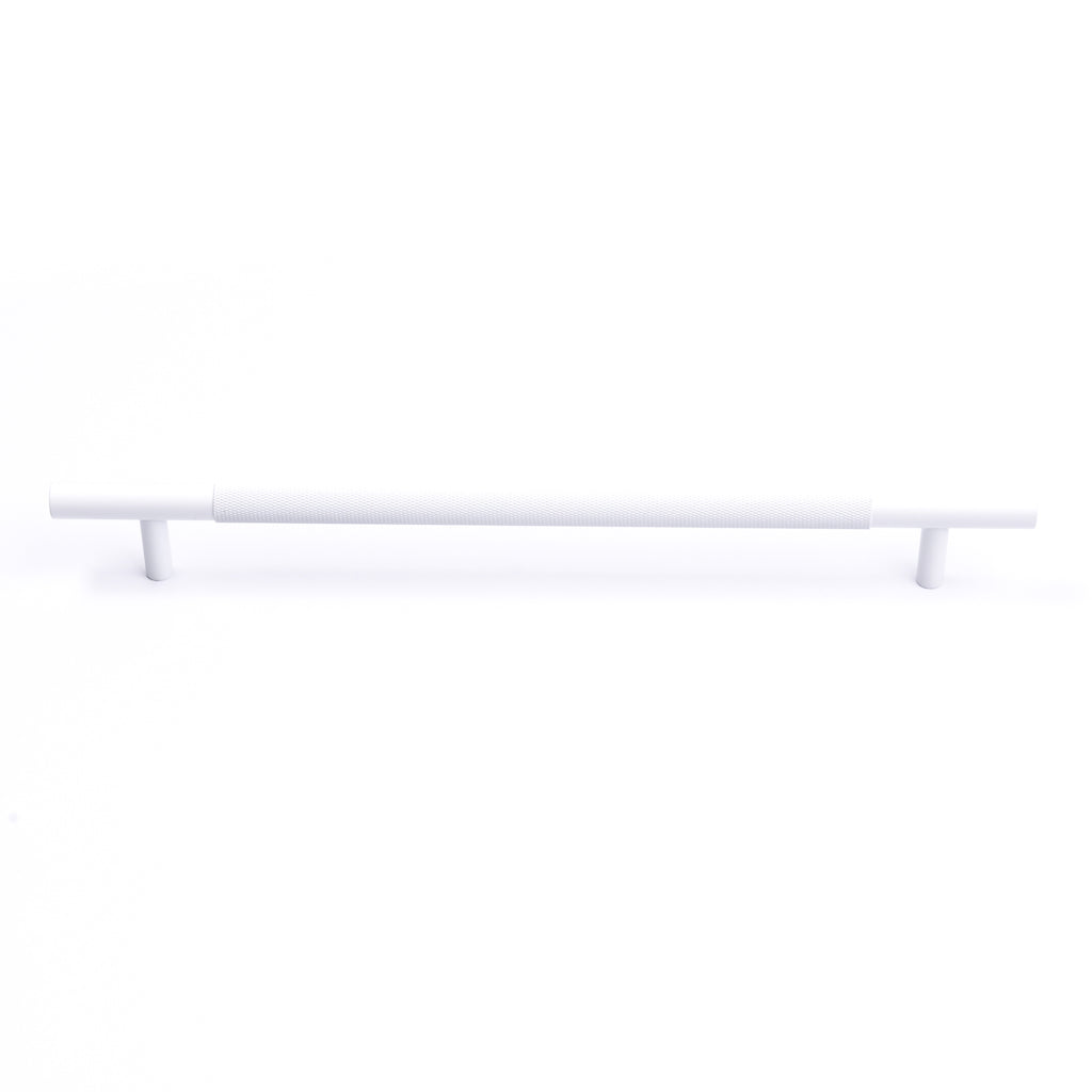 White Knurled Drawer Pull - Charmian - Manovella